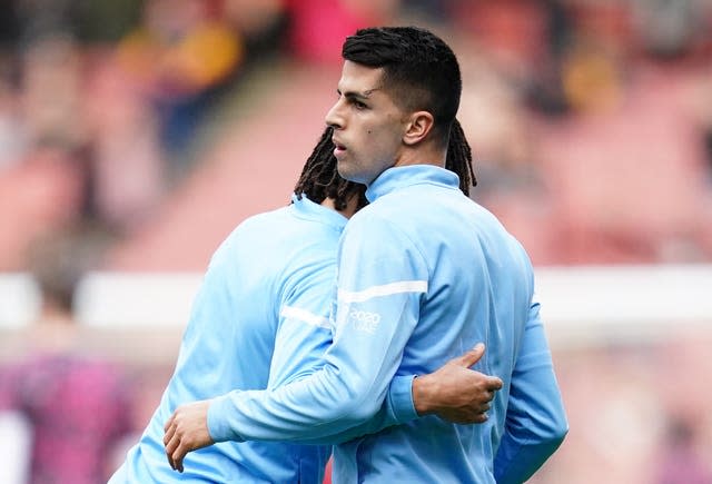 Joao Cancelo (right)