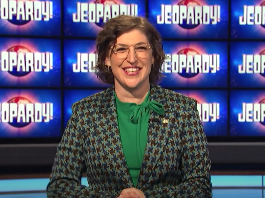 Mayim Bialik on "Jeopardy!"