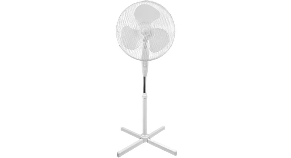 Simple Value White Oscillating Pedestal Fan 