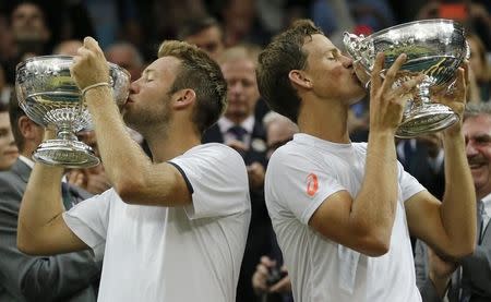 Pospisil and Sock won it all last year. They won't sneak up on anyone this time around. (REUTERS/Suzanne Plunkett)