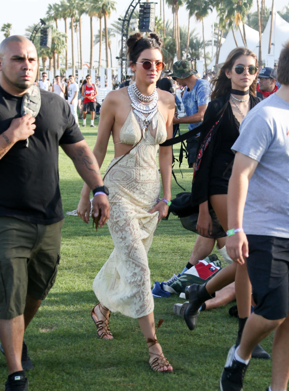 Best Coachella Fashion Looks | Kendall Jenner is seen at The Coachella Valley Music and Arts Festival on April 16, 2016 in Los Angeles, California