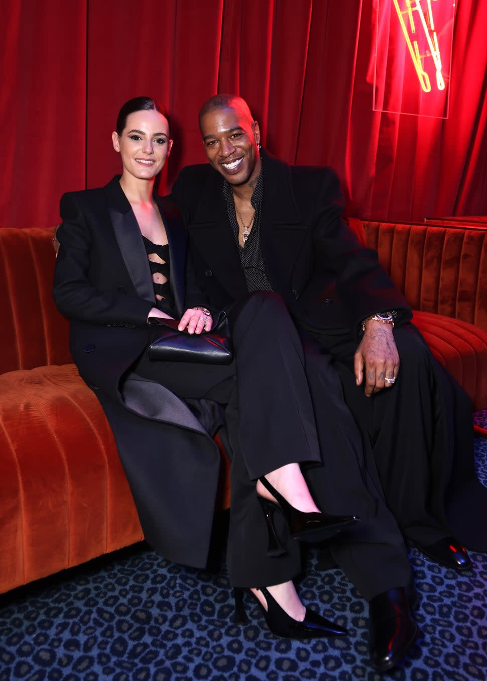 Kid Cudi and Lola Sartore made their red carpet debut at the premiere of Knuckles in London