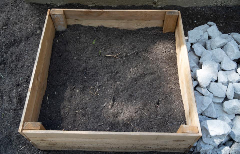 Plots will eventually hold plants at a celebration for the new The Original Project Team sustainability hub Friday, July 1, 2022, at 2854 Douglass Avenue in Orange Mound. The location will feature food distribution, garden and a place to educate on home gardening.