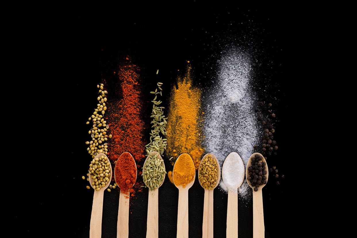 Spices herbs on wooden spoons Getty Images/Uma Shankar sharma