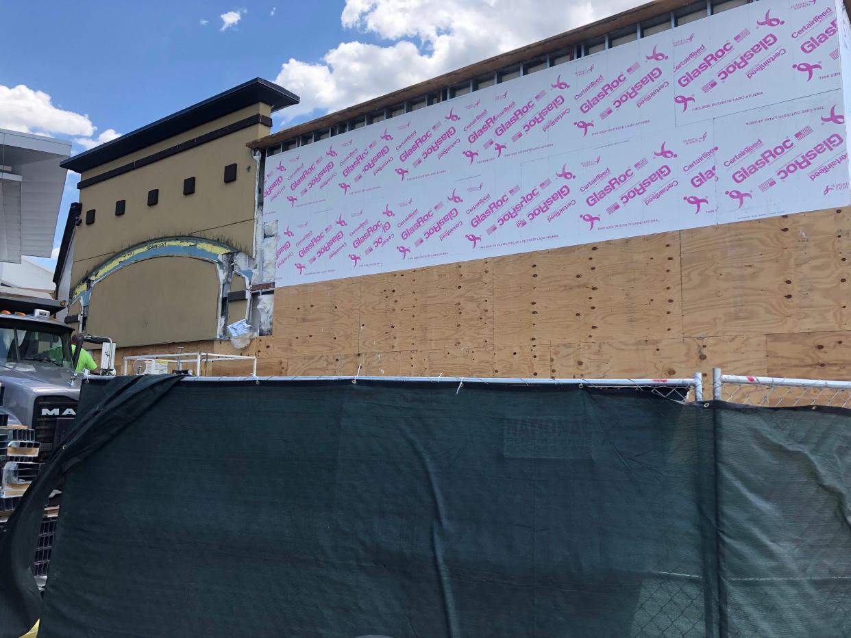 The former J.B. Dawson's under construction at the Christiana Mall on May 17, 2022. It will become Tommy's Tavern + Tap.