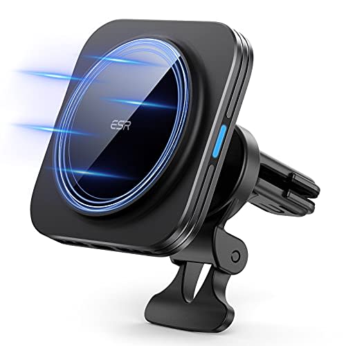 ESR HaloLock Magnetic Wireless Car Mount Charger, Compatible with MagSafe Car Charger, Fast Cha…