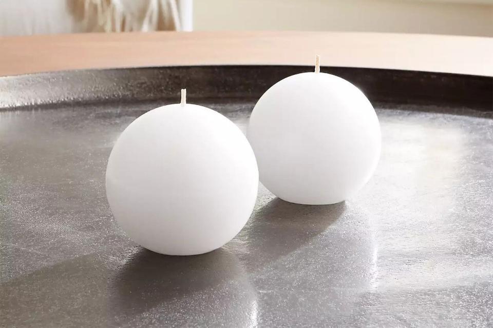 White Ball Candles