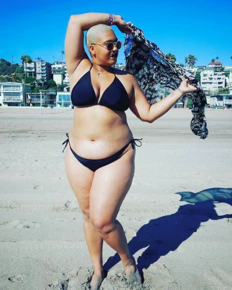 Jazzmyne Jay wore a bikini for the first time (Photo: Instagram/jazzmynejay)