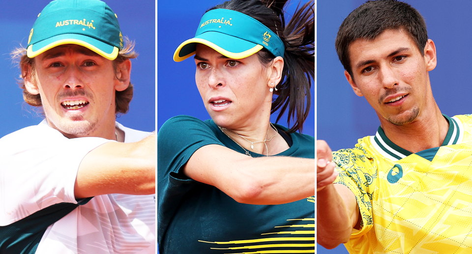 All nine Aussie tennis players will play their first round Olympic matches this weekend. Image: Getty