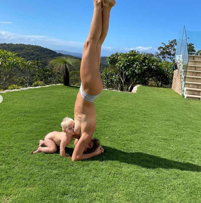 torah bright headstand breastfeeding photo