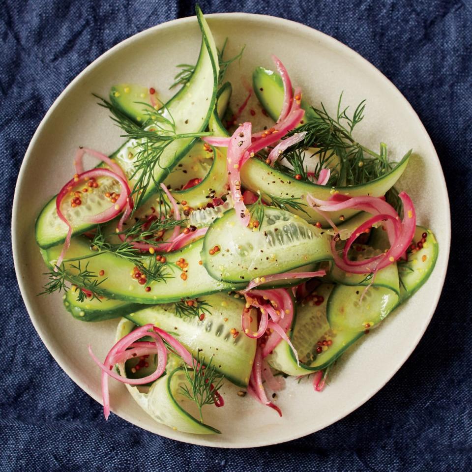 Cucumber Salad With Red Onion and Dill