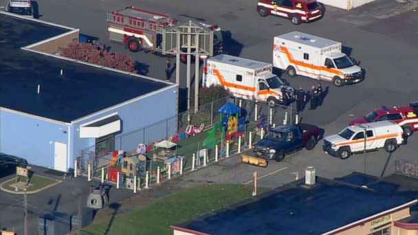 PHOTO: First responders at the scene of a daycare center in Allentown, Pa., Oct. 11, 2022, after reports of a carbon monoxide leak. (WPVI)