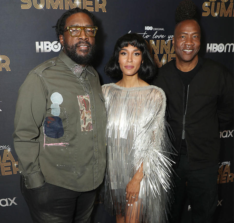 Questlove, Brooklyn Sudano Co-Director and Roger Ross Williams Co-Director at the HBO Documentary Films Presents The New York Premiere of Love TO LOVE YOU, DONNA SUMMER.