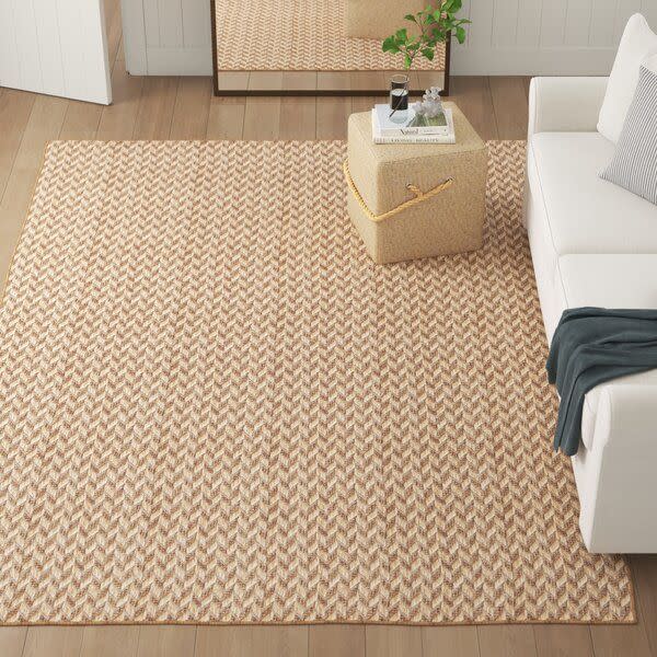 3) Malaya Chevron Indoor/Outdoor Area Rug