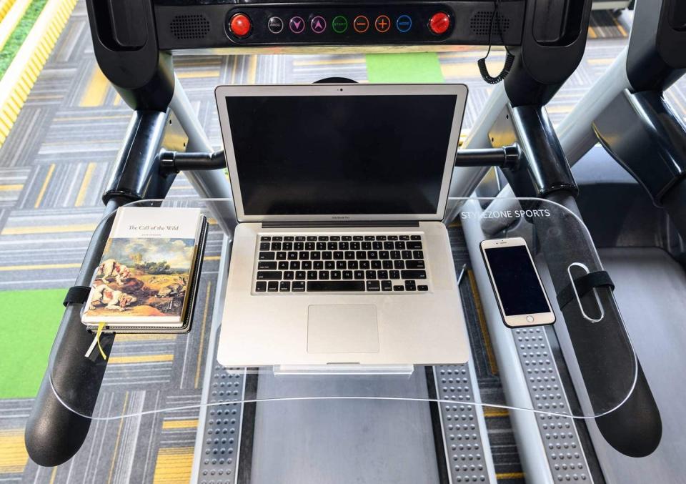 best treadmill desk stylezone treadmill laptop computer