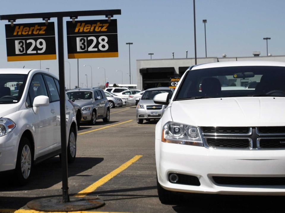 Hertz Rental Car Lot