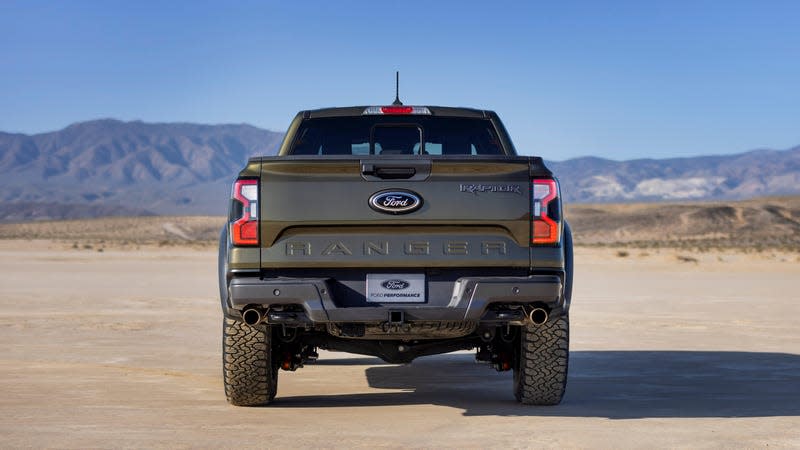 2024 Ford Ranger Raptor: Midsize Truck Rear End View