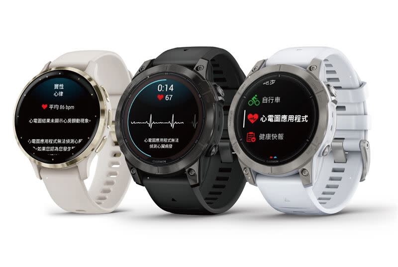 Garmin ECG App通過台灣衛生福利部食品藥物管理署核准。（圖／品牌提供）