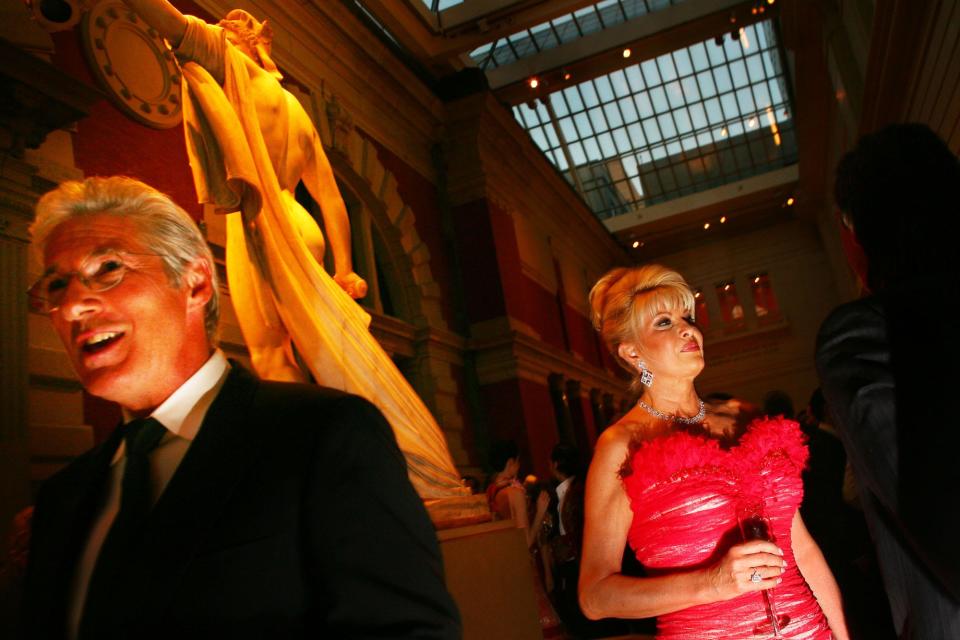 Richard Gere and Ivana Trump at the 2006 Met Gala.