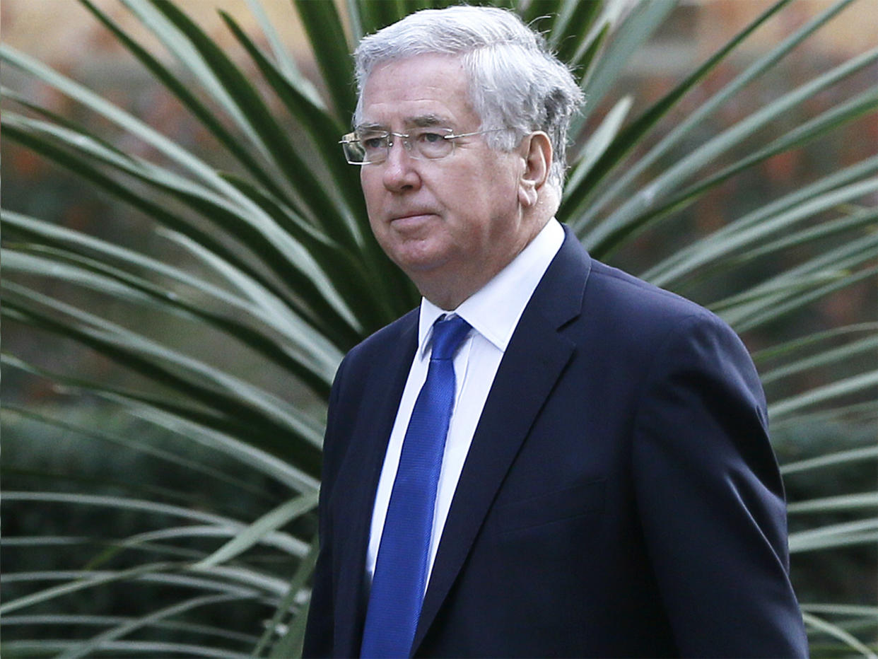 Sir Michael Fallon, the Defence Secretary, was blocking questions in the Commons as the US official was revealing details of the botched test: AP