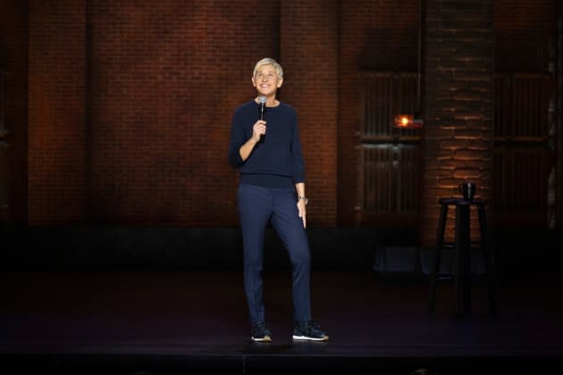 Ellen DeGeneres in 'Ellen DeGeneres: For Your Approval.' - Credit: WILSON WEBB/NETFLIX