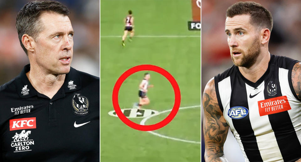 Collingwood coach Craig McRae and Jeremy Howe have both brushed off criticism around the reigning AFL premiers. Pic: Getty/Fox Footy