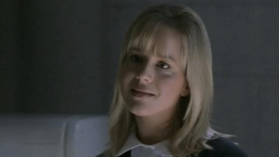 Darla smiling at Angel in Buffy