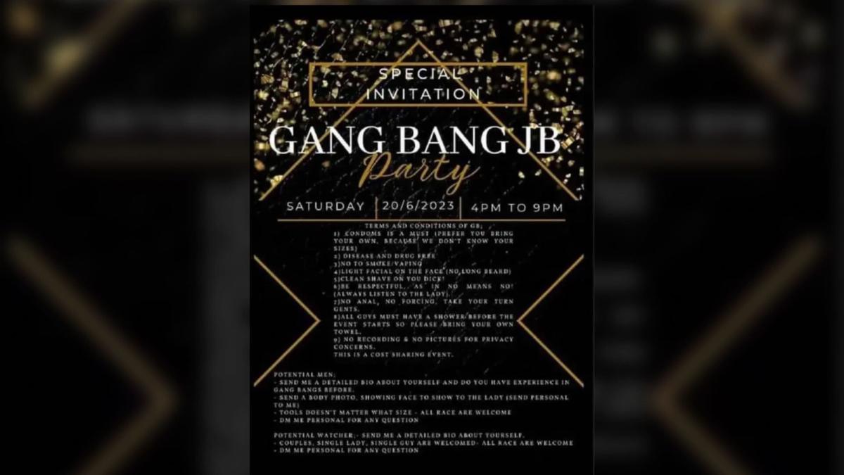 Controversial Gang Bang JB Party sparks outrage in Johor