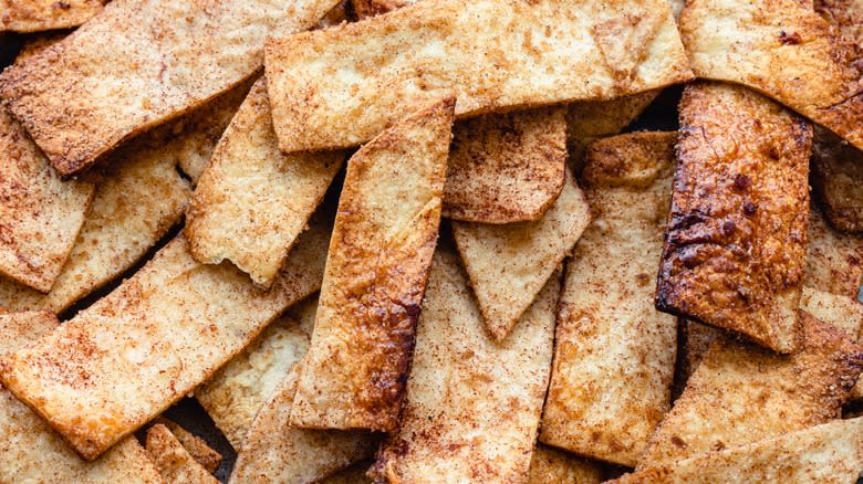 Cinnamon sugar tortilla chips