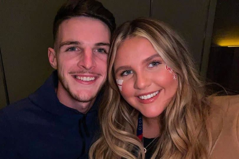 Arsenal footballer Declan Rice and his partner Lauren Fryer