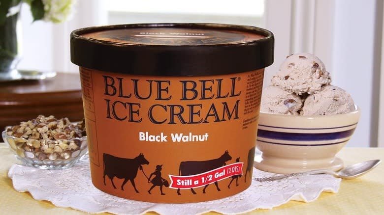 black walnut ice cream tub