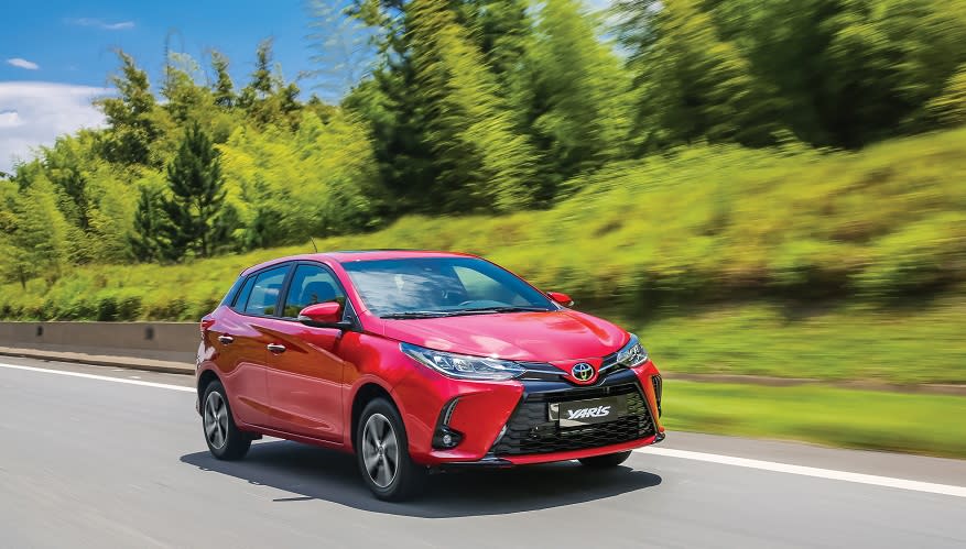 Toyota Yaris, uno de los modelos del segmento B superior más económicos.