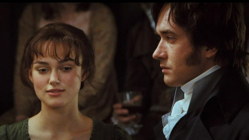 Keira Knightley and Matthew Macfadyen in Pride and Prejudice