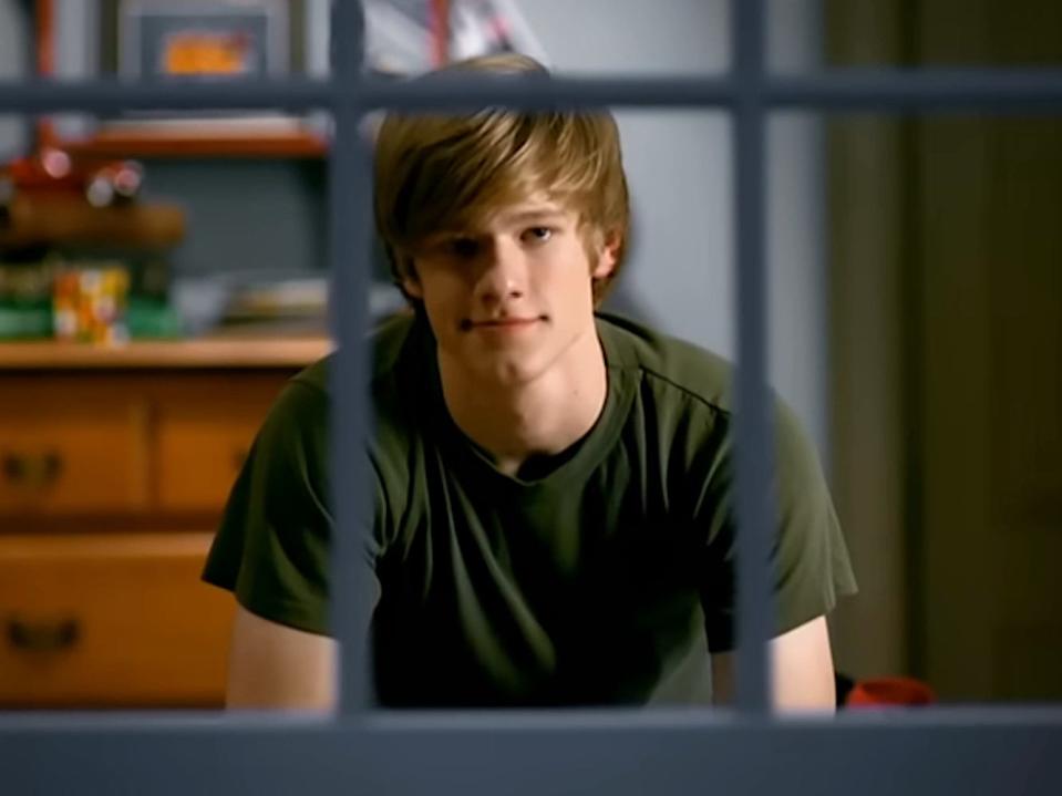 Lucas Till in Taylor Swift's music video for "You Belong With Me."