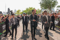 Super Junior arrives on the red carpet. (PHOTO: Kamp Singapore)