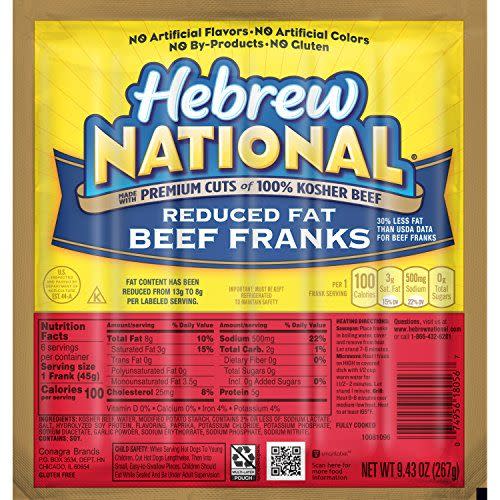 Reduced Fat Beef Franks