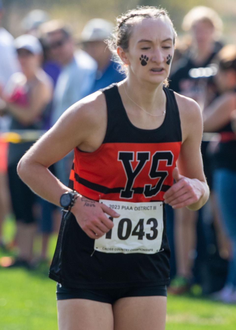 York Suburban's Abby Butera has the fastest 3200-meter time in the YAIAA this season.