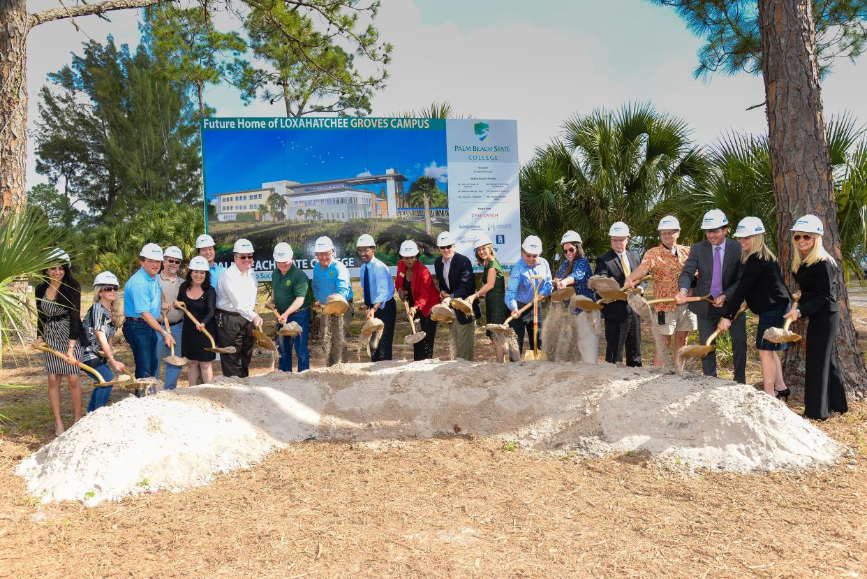 The Nov. 7, 2014, groundbreaking of Palm Beach State College's Loxahatchee Groves campus.