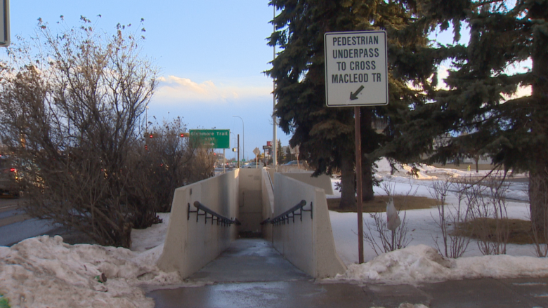 Creepy pedestrian tunnel under Macleod Trail set to close