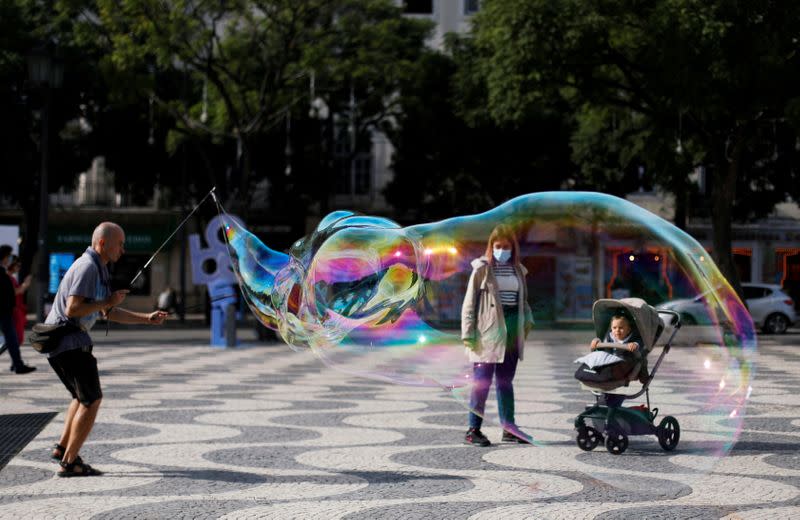 FILE PHOTO: Spread of the coronavirus disease (COVID-19) in Lisbon