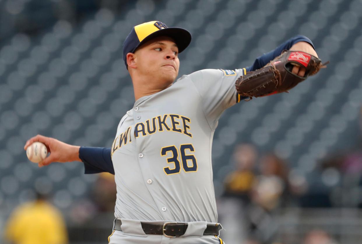 Brewers starting pitcher Tobias Myers allowed one run on four hits with four strikeouts and a walk against the Pirates in his major-league debut Friday night.