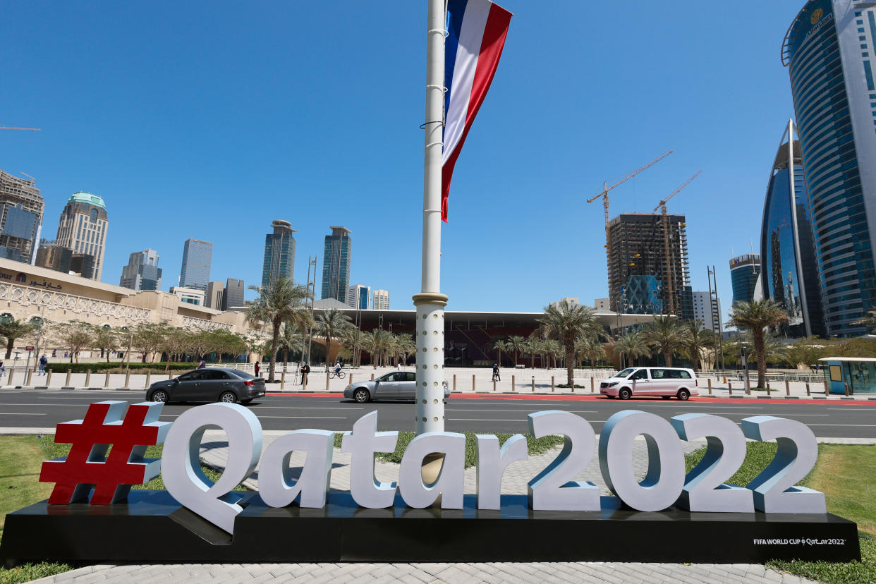 FIFA 2022 Qatar World Cup signage