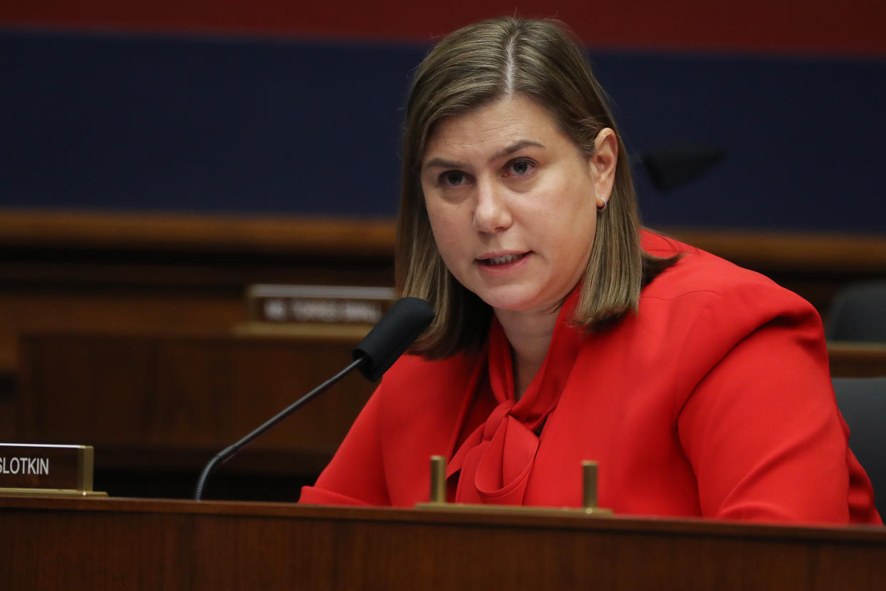 Representative Elissa Slotkin, a Democrat from, a Democrat from Michigan, speaks during a House Homeland Security Committee security hearing in Washington, D.C., U.S., on Thursday, Sept. 17, 2020. (Chip Somodevilla/Bloomberg via Getty images)