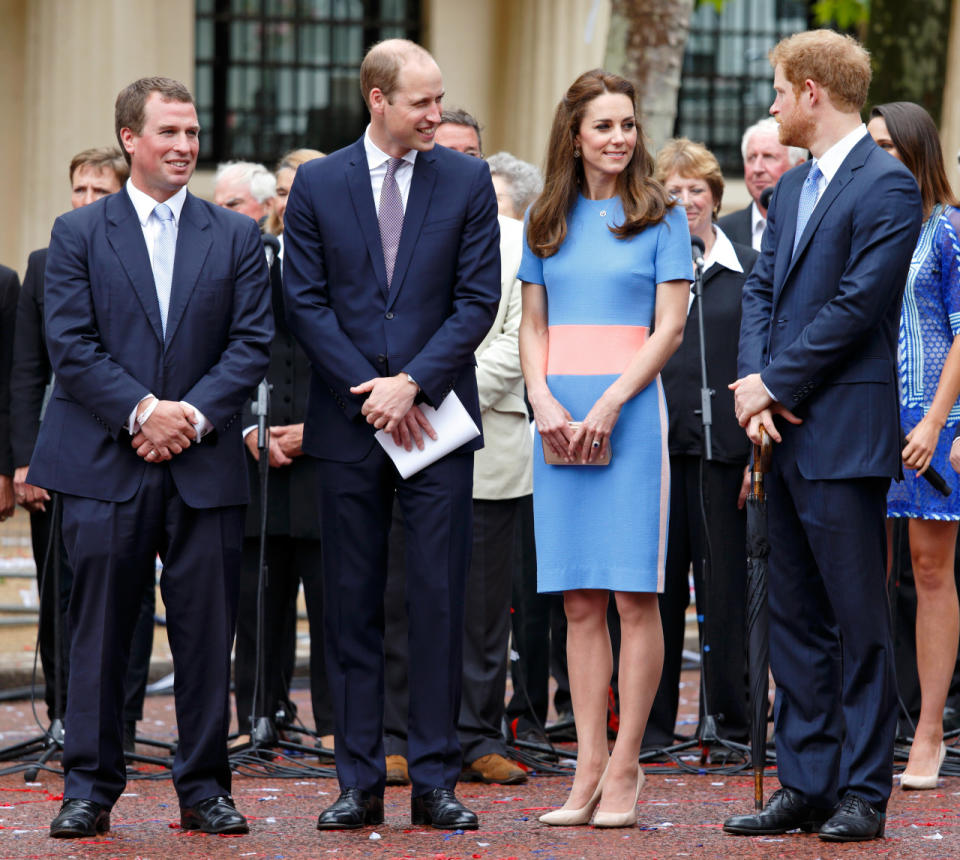 The Duchess of Cambridge in Roksanda Ilincic at ‘The Patron’s Lunch’ celebrating Queen Elizabeth II’s 90th birthday. 