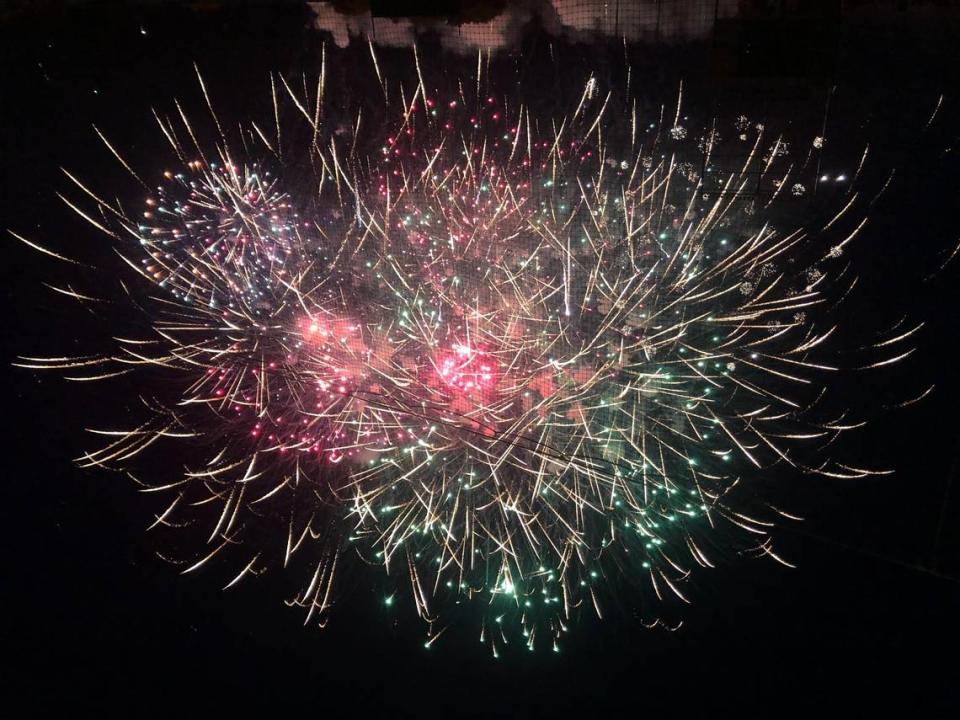 The Central PA 4th Fest fireworks brought a record-setting crowd to the State College Spikes game Sunday night, with 7,183 people at Medlar Field at Lubrano Park. 