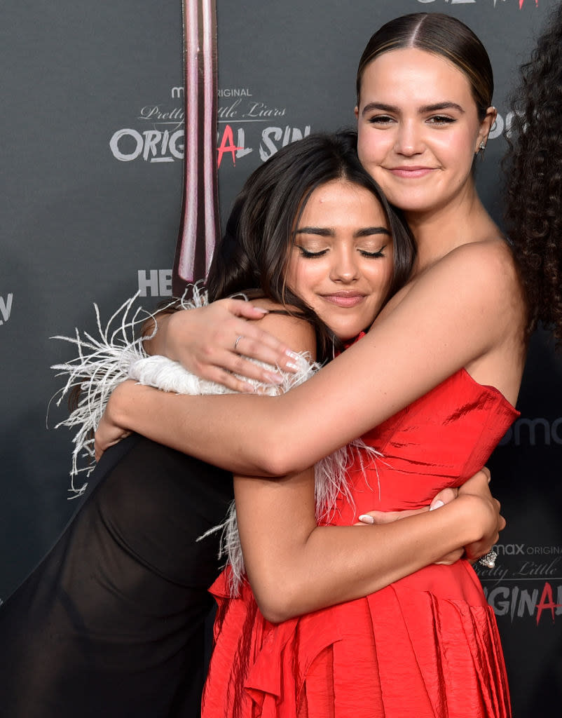 Maia and Bailee hugging