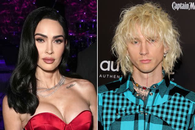 Kevin Mazur/Getty Images for The Recording Academy; Ethan Miller/Getty Images Megan Fox; Machine Gun Kelly