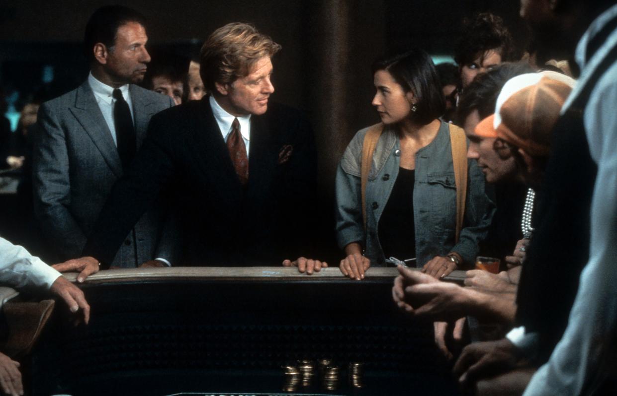 Robert Redford and Demi Moore in a scene from the film 'Indecent Proposal', 1993.