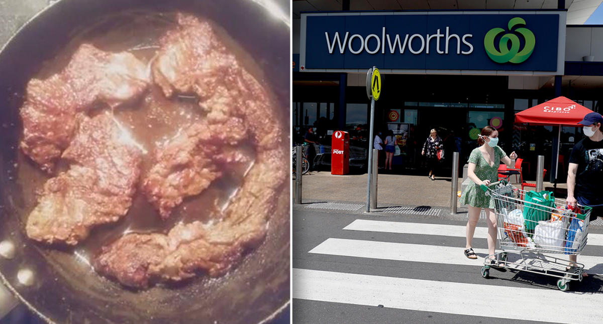 Woolworths customer claims steak was held together with 'meat glue