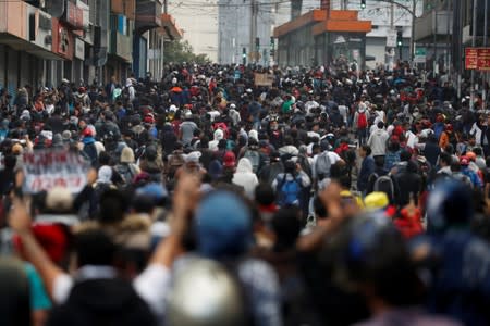 Protests against Ecuador's President Lenin Moreno's austerity measures in Quito